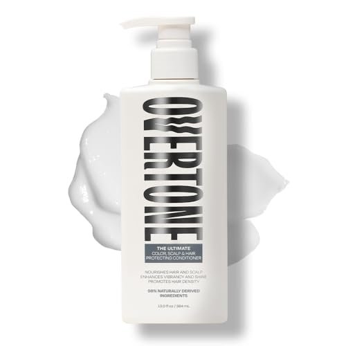 Overtone The Ultimate Conditioner: Hydrating & Strengthening Hair & Scalp Conditioner with Tea Tree & Peppermint, Vegan & Cruelty-Free, 13 Fl Oz Avelisse