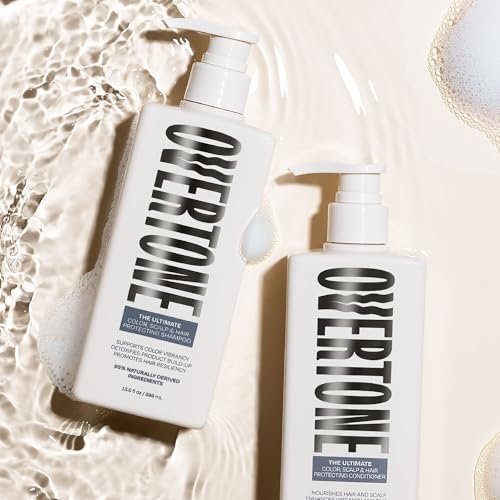 Overtone The Ultimate Conditioner: Hydrating & Strengthening Hair & Scalp Conditioner with Tea Tree & Peppermint, Vegan & Cruelty-Free, 13 Fl Oz Avelisse