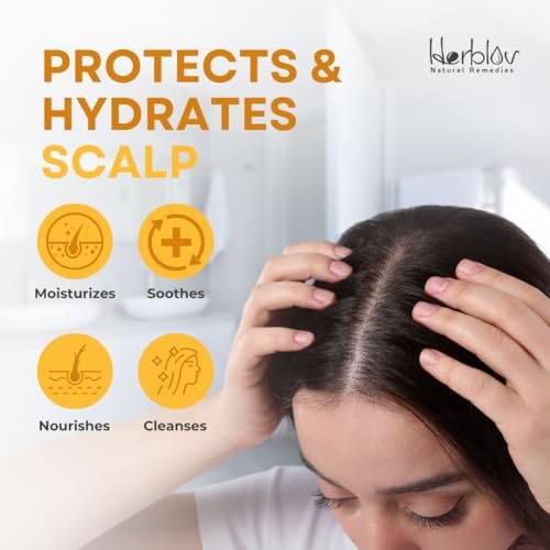Herblov Eczema Shampoo – All-Natural Relief for Dry, Itchy, Flaky Scalp – Daily Dandruff & Psoriasis Treatment – 16 oz Avelisse