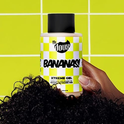 Bananas Xtreme Hold Hair Gel for Curly Hair – Strong Hold Styling Gel with Frizz Control & Shine – Hair Gel for Women & Men, Curl Gel for Wavy Hair, Natural Hair, Protective Styles & Defined Curls, 12oz