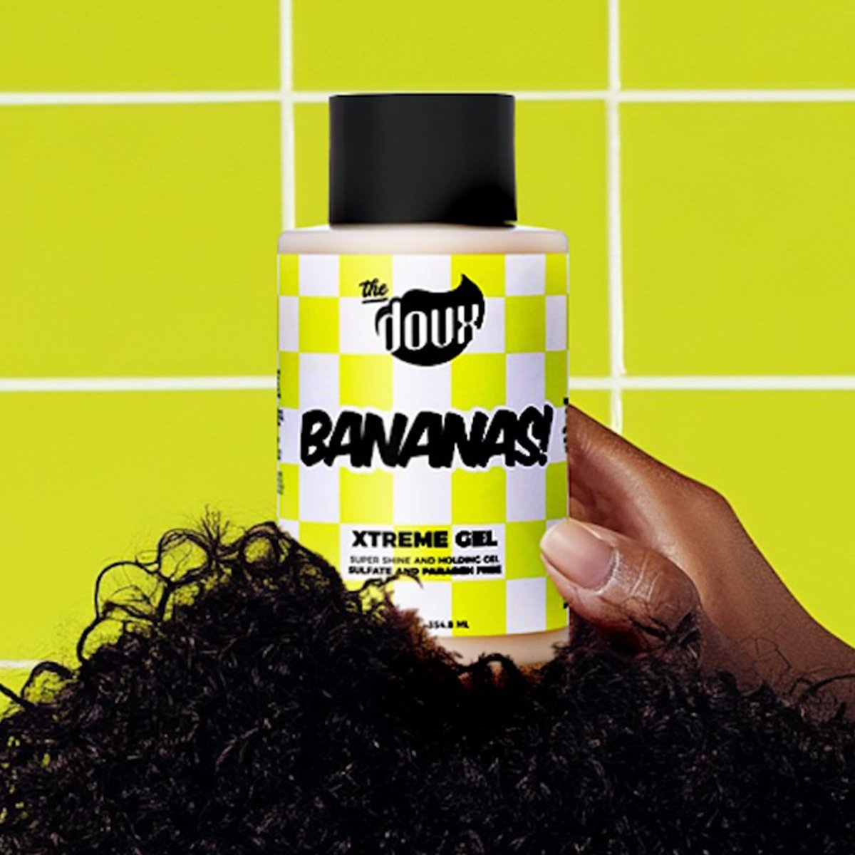 Bananas Xtreme Hold Hair Gel for Curly Hair – Strong Hold Styling Gel with Frizz Control & Shine – Hair Gel for Women & Men, Curl Gel for Wavy Hair, Natural Hair, Protective Styles & Defined Curls, 12oz - görsel 9