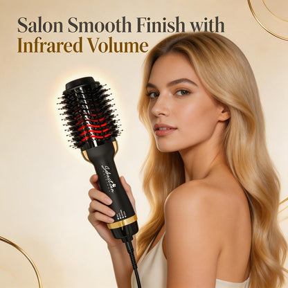 Infrared Professional Hot Air Brush – Premium Salon Quality Lightweight Styling Tool – Sebastian Hair Iron