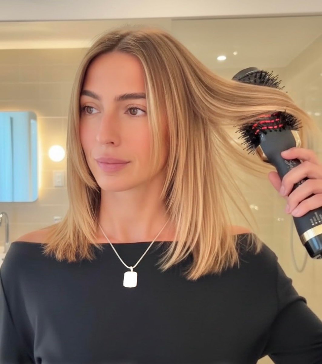 Infrared Professional Hot Air Brush – Premium Salon Quality Lightweight Styling Tool – Sebastian Hair Iron - görsel 17