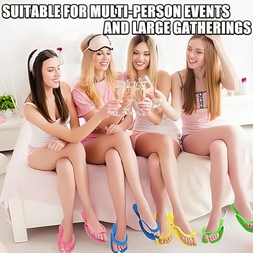 LYARCHTE 6 Pairs Disposable Foam Pedicure Slippers, Multi Color Bulk Pack for Nail Salons and Spas - görsel 14