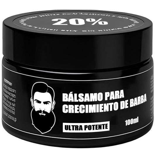 LELLURE Beard Growth Oil for Men - Ultra Potent Beard Stimulator with Black Balm, Moisturizes & Strengthens Beard (1 oz) Avelisse
