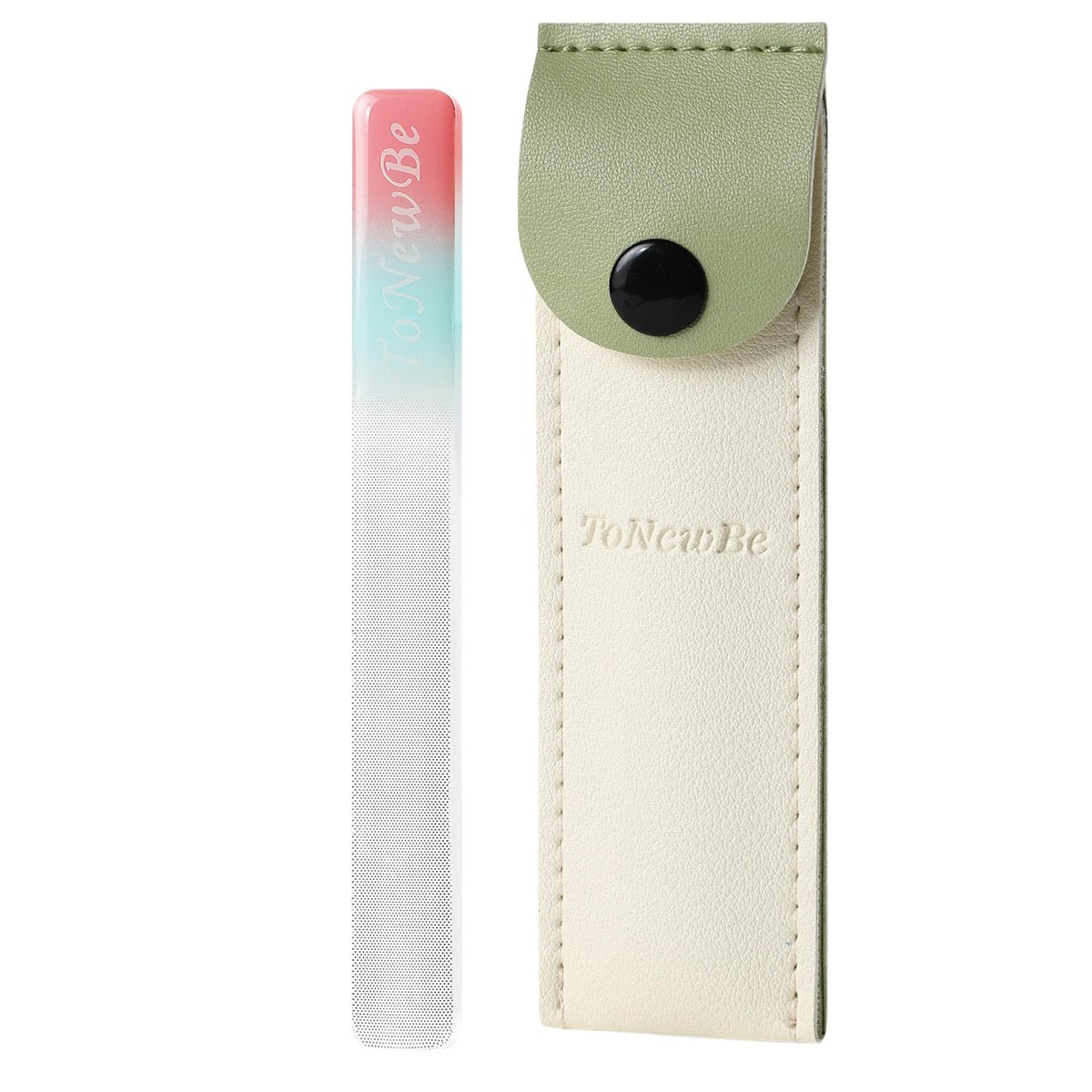 Nano Glass Nail Shiner Kit - 3-in-1 Crystal Nail Buffer for Shaping, Buffing & Polishing Natural Nails | Fine Glass Nail Files | Manicure Tool Gift for Women - görsel 1