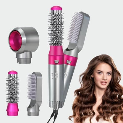 PENUIO Air Sculpt 3-in-1 Hot Air Brush Blow Dryer Set – Salon Blowout Styler for Curling, Volumizing & Straightening with 3 Interchangeable Heads, Sleek & Frizz-Free Hair, ALCI Safety Plug Avelisse