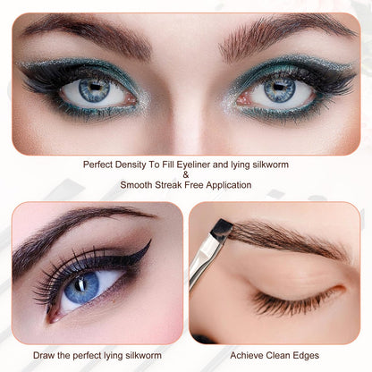 7-Piece Angled Eyeliner Brush Set - Ultra Thin Eyebrow & Concealer Brushes by SynHHergyx