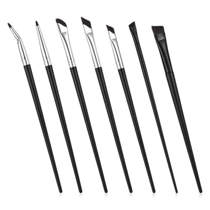 7-Piece Angled Eyeliner Brush Set - Ultra Thin Eyebrow & Concealer Brushes by SynHHergyx