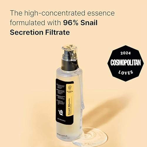 Blusheva Beauty Snail Mucin Radiance Serum – 96% Snail Filtrate Hydrating & Anti-Aging Face Serum for Fine Lines, Dark Spots & Smooth Skin – 100ml Avelisse