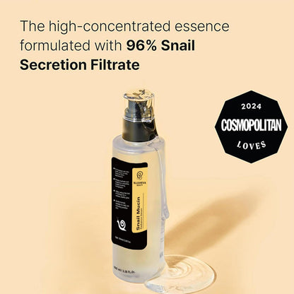Blusheva Beauty Snail Mucin Radiance Serum – 96% Snail Filtrate Hydrating & Anti-Aging Face Serum for Fine Lines, Dark Spots & Smooth Skin – 100ml Avelisse