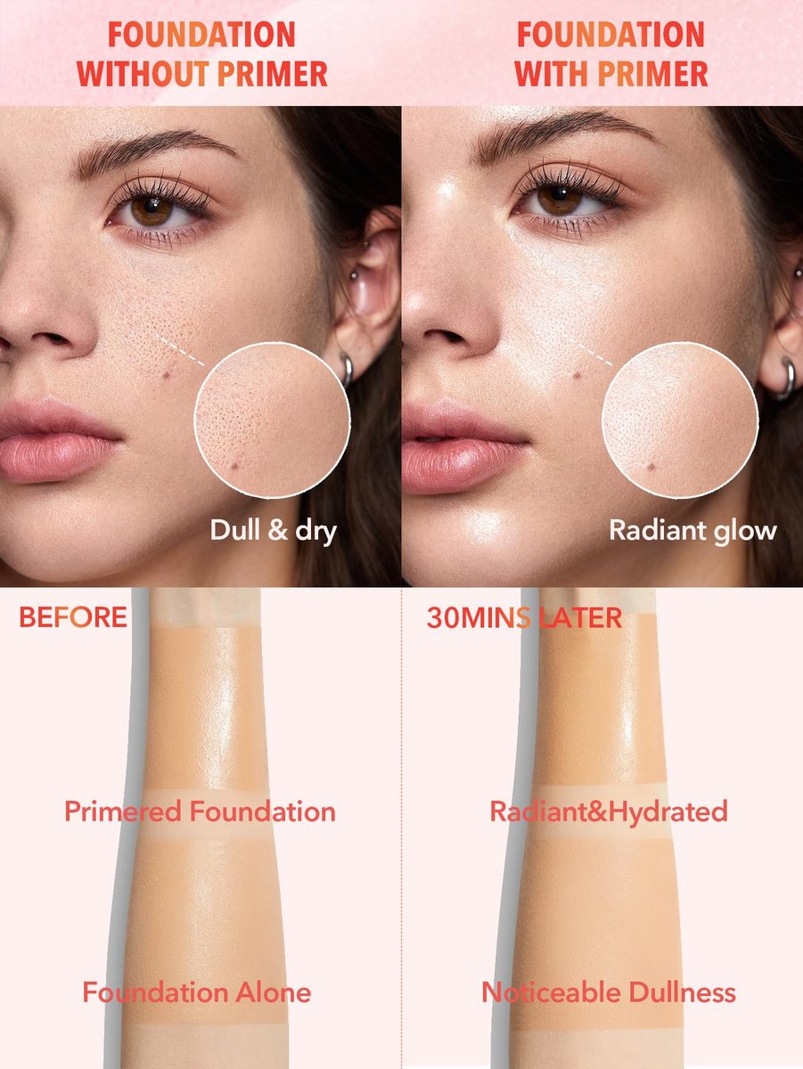 SHEGLAM Melon Melt Niacinamide Serum Primer – Smooth Skin & Deep Moisturizing for Perfect Makeup - görsel 5