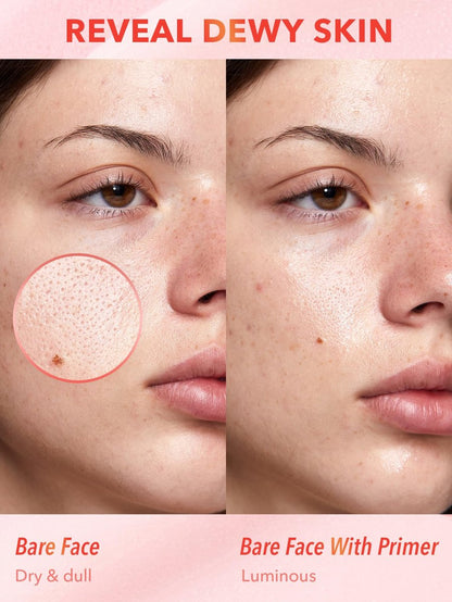 SHEGLAM Melon Melt Niacinamide Serum Primer – Smooth Skin & Deep Moisturizing for Perfect Makeup
