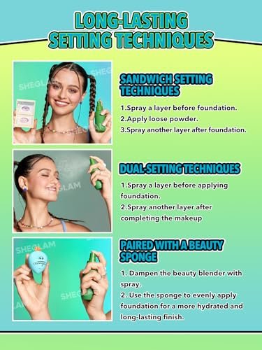 SHEGLAM Pickle Rick Setting Spray – Long-Lasting Face Mist for Perfect Makeup - görsel 8