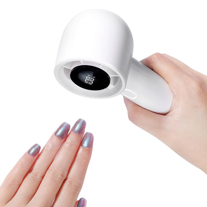 SAVILAND Nail Dryer for Regular Polish – 100 Speed Turbo Wind Fast Nail Dryer, Smart Display, 30dB Quiet Portable Electric Manicure Tool