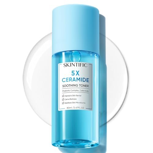 SKINTIFIC 5X Ceramide Soothing Toner – Hydrating Skin Barrier Repair with Probiotics & Calendula for Sensitive & Dry Skin, Non-Alcohol, Cruelty-Free, Vegan - görsel 2