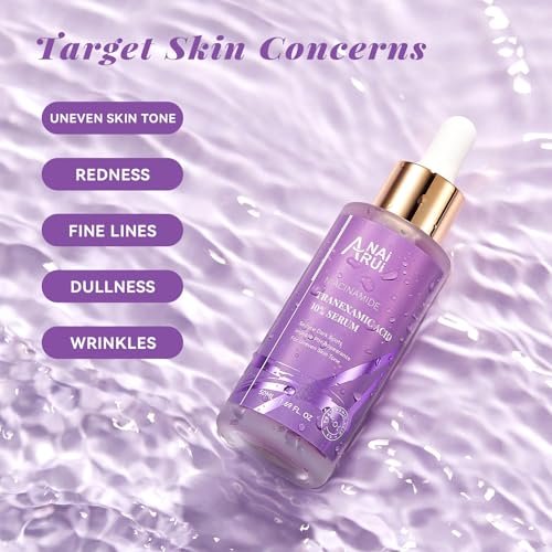 ANAI RUI 10% Tranexamic Acid Serum with Niacinamide, Kojic Acid, Ceramide - Skin Refining Serum for All Skin Types, 1.69 Fl Oz Avelisse