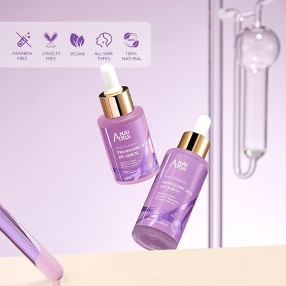 ANAI RUI 10% Tranexamic Acid Serum with Niacinamide, Kojic Acid, Ceramide - Skin Refining Serum for All Skin Types, 1.69 Fl Oz Avelisse