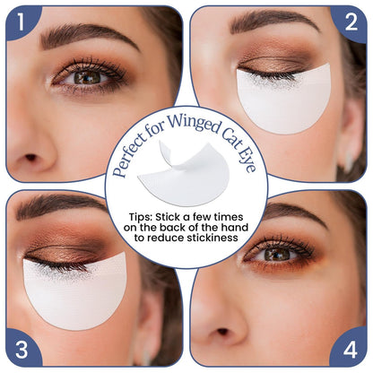 Larrel 150-Piece Eyeshadow Shields: Lint-Free Under Eye Patches for Flawless Makeup Application