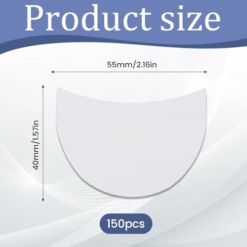 Larrel 150-Piece Eyeshadow Shields: Lint-Free Under Eye Patches for Flawless Makeup Application - görsel 4