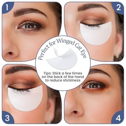 Larrel 150-Piece Eyeshadow Shields: Lint-Free Under Eye Patches for Flawless Makeup Application