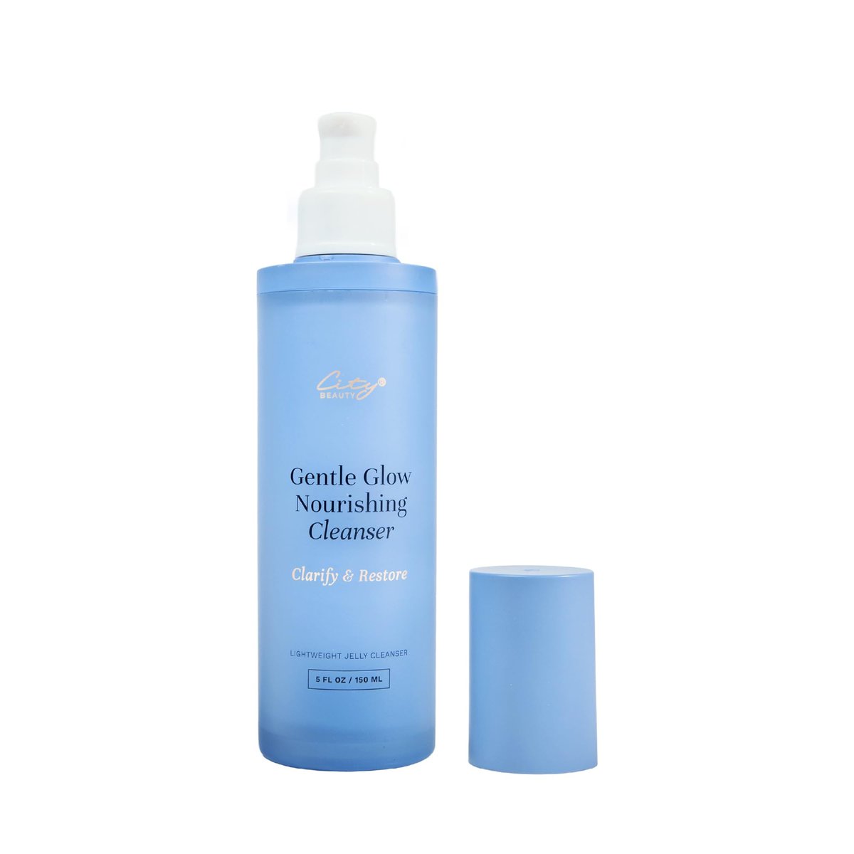 City Beauty Gentle Glow Nourishing Cleanser - 5 oz Lightweight Jelly Hydrating Face Wash for All Skin Types, Removes Oil, Makeup & Impurities, Ceramide Complex & Apple Extract for Glowing Skin - görsel 9
