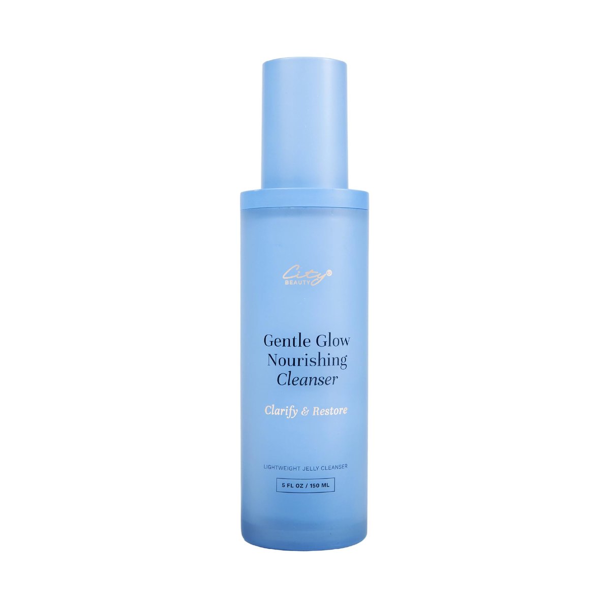 City Beauty Gentle Glow Nourishing Cleanser - 5 oz Lightweight Jelly Hydrating Face Wash for All Skin Types, Removes Oil, Makeup & Impurities, Ceramide Complex & Apple Extract for Glowing Skin - görsel 1