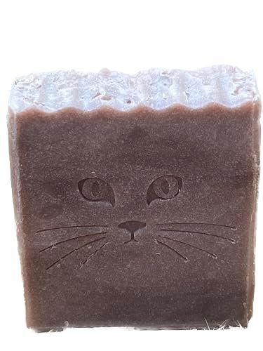 Farmhouse Cat Handmade Lavender Soap Bar with Cocoa Butter, Coconut Milk & Shea Butter – Artisan Soap, Gentle Nourishing Natural Cleanser for Sensitive Skin, Gift for Women - görsel 2