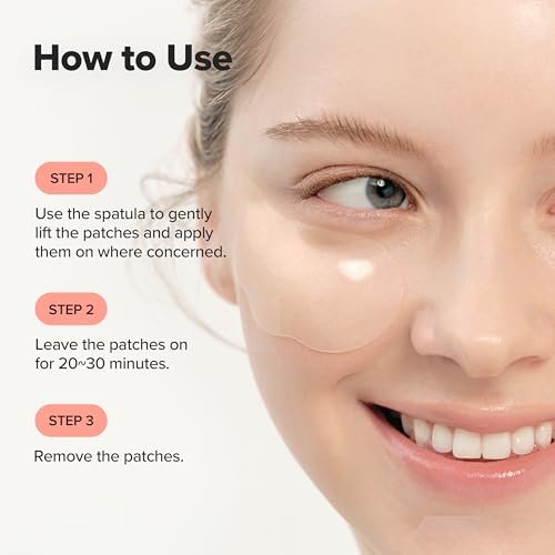 Beauty of Joseon Revive Under Eye Patch Retinal Ginseng - 60 Sheets (30 Pairs) for Puffy Eyes, Dark Circles, and Fine Lines | Collagen Peptide Korean Skincare for Women and Men Avelisse