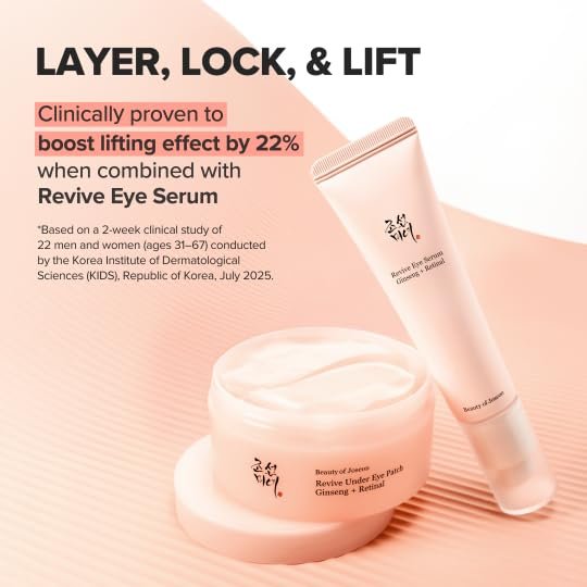 Beauty of Joseon Revive Under Eye Patch Retinal Ginseng - 60 Sheets (30 Pairs) for Puffy Eyes, Dark Circles, and Fine Lines | Collagen Peptide Korean Skincare for Women and Men Avelisse