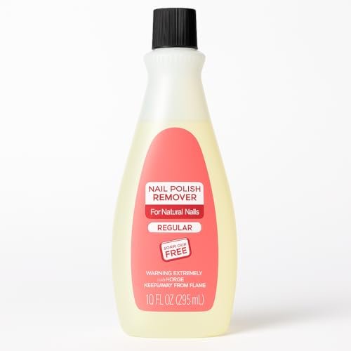 Nail Polish Remover - Regular Strength Acetone Formula, 10 fl oz - Fast Acting for Natural Nails - görsel 2