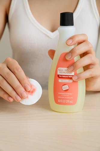 Nail Polish Remover - Regular Strength Acetone Formula, 10 fl oz - Fast Acting for Natural Nails - görsel 14