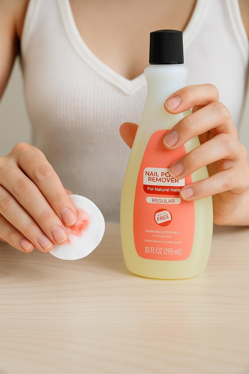 Nail Polish Remover - Regular Strength Acetone Formula, 10 fl oz - Fast Acting for Natural Nails - görsel 13