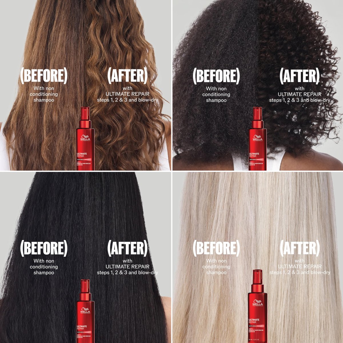 Wella Professionals ULTIMATE REPAIR 5-in-1 Protective Leave-In Treatment for Damaged Hair | Repairs, Smoothens Frizz, UV & Heat Protectant | For All Hair Types | 3.2 Fl Oz Avelisse