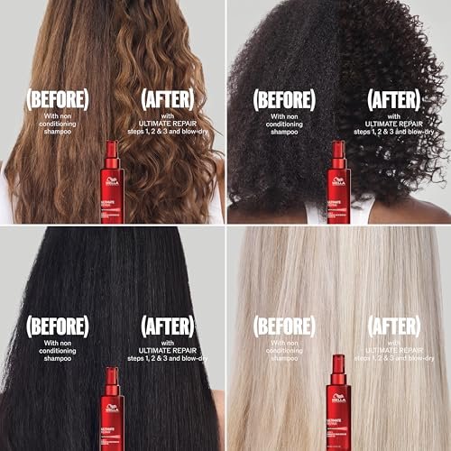 Wella Professionals ULTIMATE REPAIR 5-in-1 Protective Leave-In Treatment for Damaged Hair | Repairs, Smoothens Frizz, UV & Heat Protectant | For All Hair Types | 3.2 Fl Oz Avelisse
