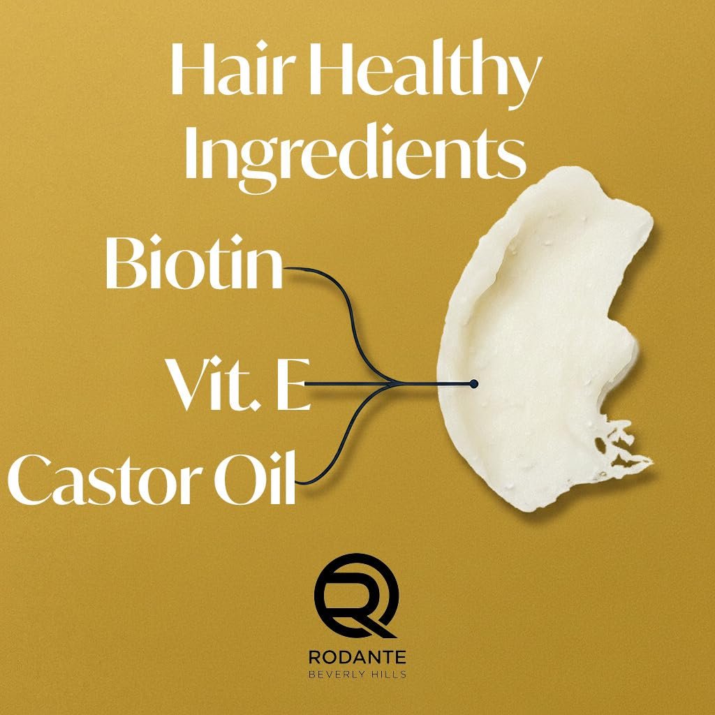 Rodante Beverly Hills Biotin Matte Cream Texture Paste Clay Pomade - Premium Thickening Cream, Medium Hold, Anti Hair Loss & Hair Growth Support for Thinning Hair, 85g / 3oz Avelisse