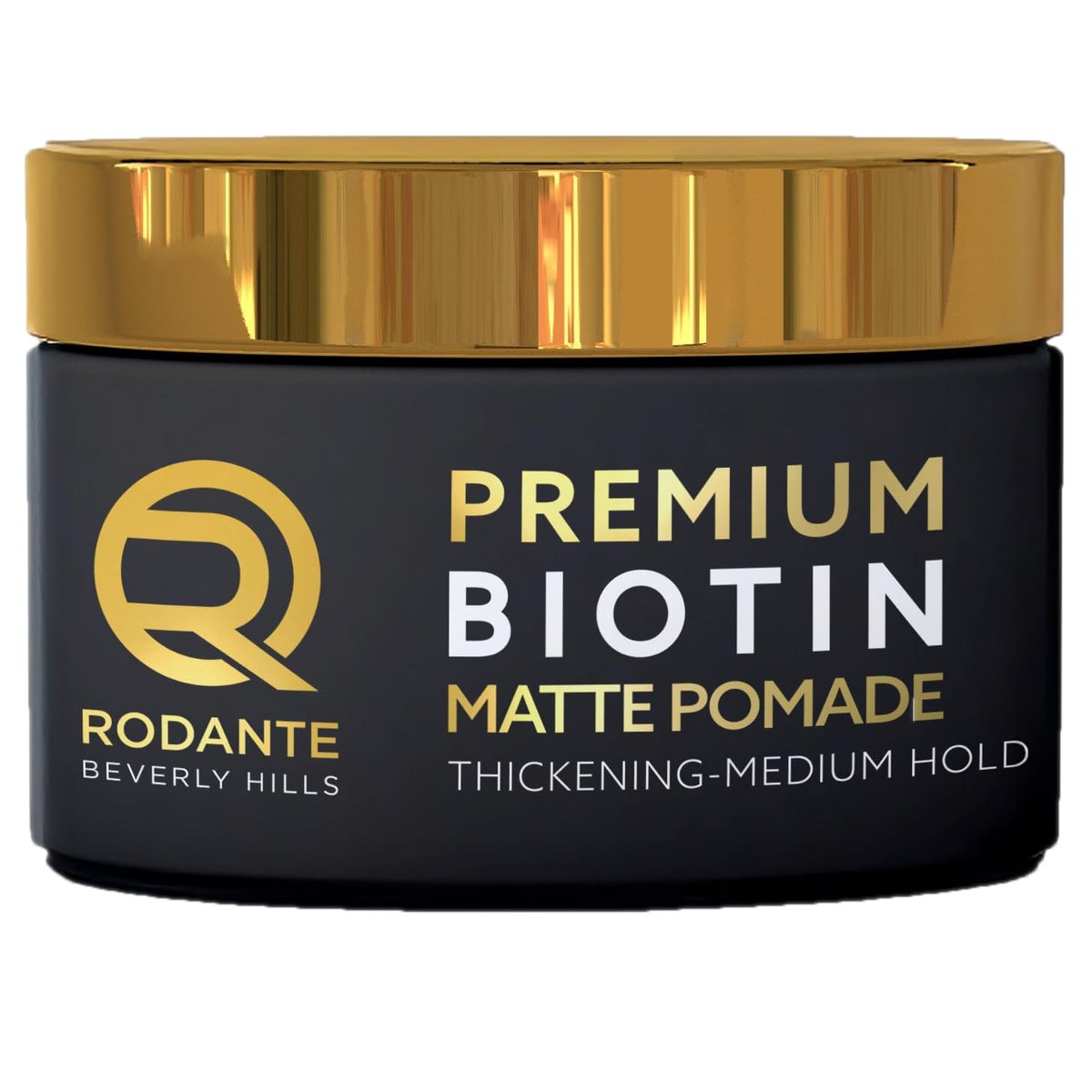 Rodante Beverly Hills Biotin Matte Cream Texture Paste Clay Pomade - Premium Thickening Cream, Medium Hold, Anti Hair Loss & Hair Growth Support for Thinning Hair, 85g / 3oz Avelisse