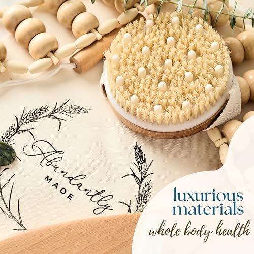 7-Piece Lymphatic Drainage Massage Kit for Body Sculpting & Wood Therapy | Abundantly Made Avelisse