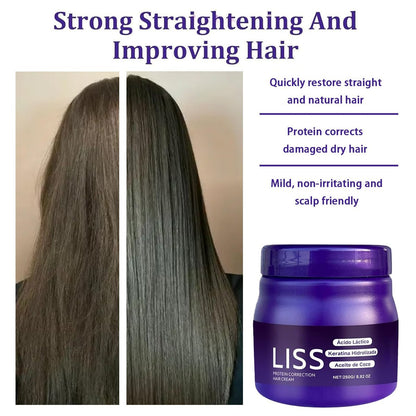 Krajiyya Liss Alisado Formaldehyde-Free Hair Straightening Cream – Natural Silkiness (1 Pack) Avelisse