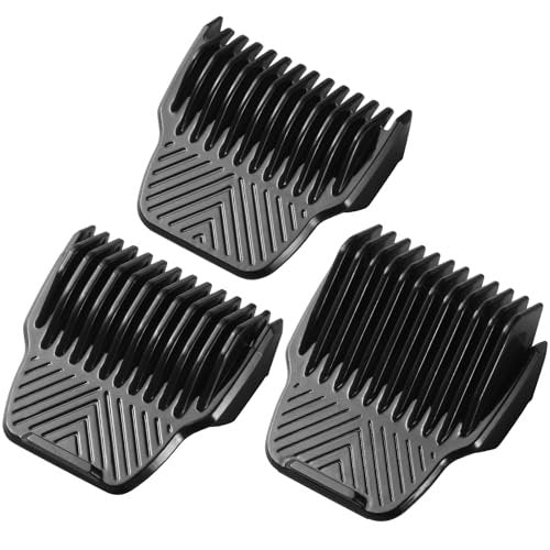 3 Pack Guards for Manscaped Lawn Mower 5.0 Ultra - Adjustable Trimmer Guards with Organizer, 7 Cutting Lengths from 1/18" to 1/2" Avelisse