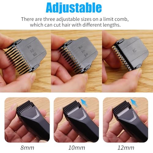 3 Pack Guards for Manscaped Lawn Mower 5.0 Ultra - Adjustable Trimmer Guards with Organizer, 7 Cutting Lengths from 1/18" to 1/2" Avelisse