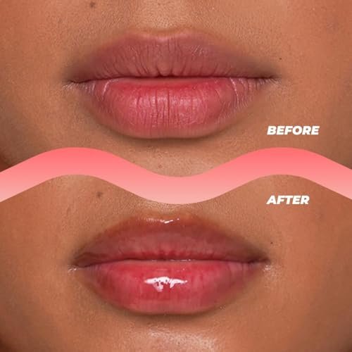 Vitamasques Korean Lip Oil Stain - Watermelon, Plump & Hydrate, Non-Sticky Lip Glow Oil, 0.17 Fl Oz - görsel 4