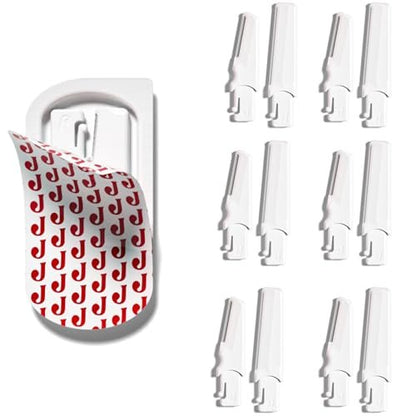 Jill J2 Dermaplane Refill Blades – 12 Advanced Replacement Blades for Jill Wand, Removes Peach Fuzz & Dull Skin with Petite & Wide Blades for Pro-Level Exfoliation, 6 Full Shaves Avelisse