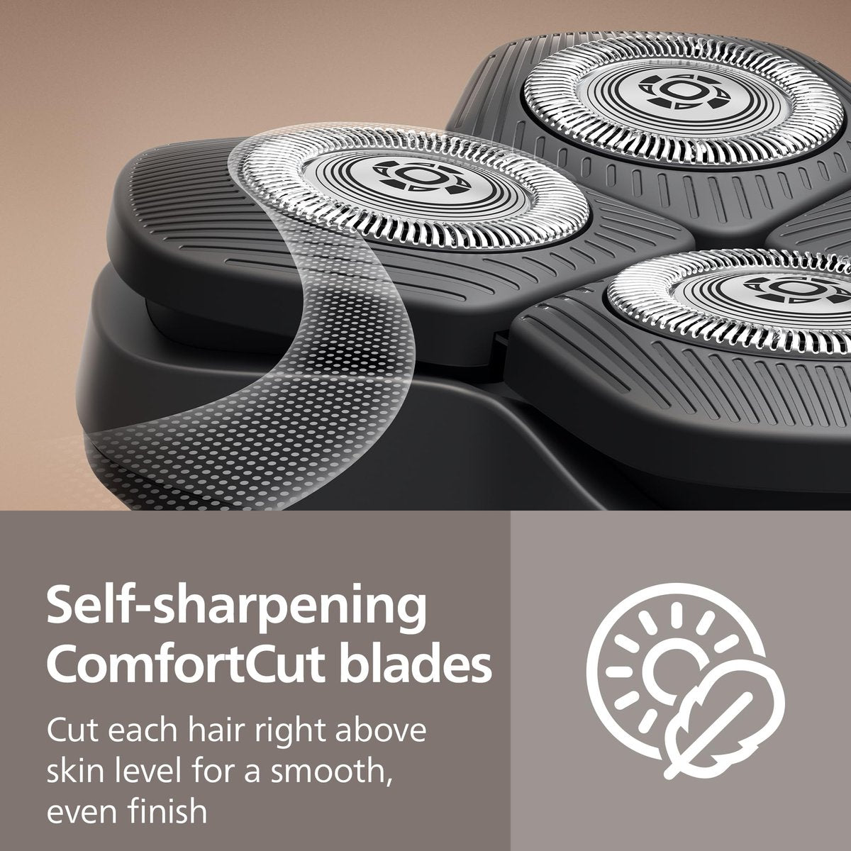 Philips Norelco Genuine Replacement Heads for Head Shaver Pro HS5980, HS7980, HS9980 – 4-Pack Self-Sharpening ComfortCut Blades (HS740/40) Avelisse