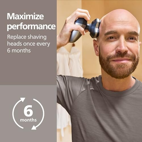Philips Norelco Genuine Replacement Heads for Head Shaver Pro HS5980, HS7980, HS9980 – 4-Pack Self-Sharpening ComfortCut Blades (HS740/40) Avelisse