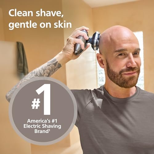 Philips Norelco Genuine Replacement Heads for Head Shaver Pro HS5980, HS7980, HS9980 – 4-Pack Self-Sharpening ComfortCut Blades (HS740/40) Avelisse