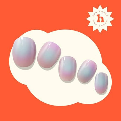 Heyhae Semi Cured Gel Nail Strips - Aura Purple (Hey, Too Cool for School) - No LED Lamp Needed - Salon Quality at Home - 28 Strips + Prep Pads + File + Stick Avelisse