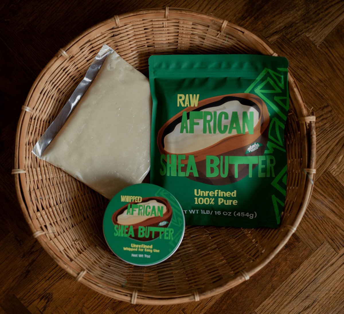 Nimba Foods Raw African Shea Butter Unrefined Bulk 1LB - 100% Pure for Soap Making, Body Butter, Skin, Hair, Eczema Avelisse