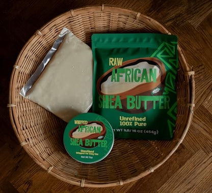 Nimba Foods Raw African Shea Butter Unrefined Bulk 1LB - 100% Pure for Soap Making, Body Butter, Skin, Hair, Eczema Avelisse