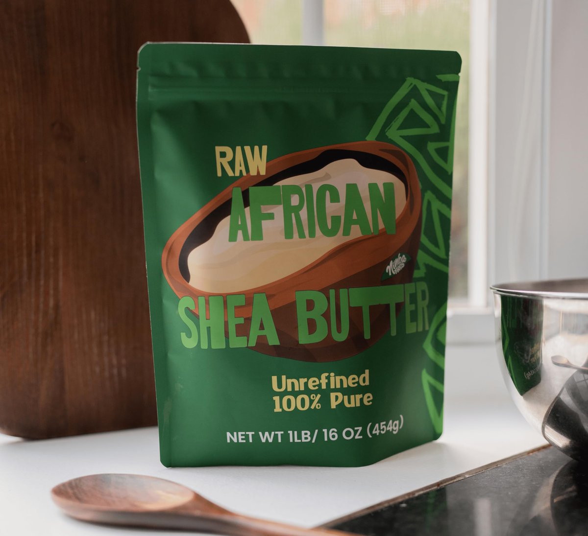 Nimba Foods Raw African Shea Butter Unrefined Bulk 1LB - 100% Pure for Soap Making, Body Butter, Skin, Hair, Eczema Avelisse